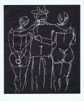 Приключения короля Позоля. Лист 12. Сухая игла по серебряной крошке. Франция, 1962 год