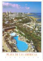 Почтовая открытка "Tenerife. Playa de las Americas. Panoramica". Испания, конец ХХ века