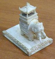 Статуэтка "Ездовой слон". Кость, резьба. Китай, 30-е годы XX века