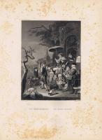 Гравюра Уильям Френч Шарлатан. Офорт. США, Бостон, 1873 год