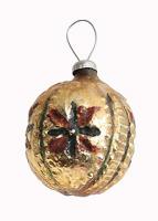 Елочная игрушка. Стекло, роспись. Германия(?), 1930-1950-е гг.(?)