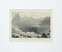 Dormeilleuse, High Alps, The Scene Of Felix Neffs labours. Гравюра (середина ХIХ века), Англия