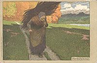 Herbstabend. Открытка
