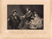 Письмо Урии. Офорт. Германия, Дрезден и Лейпциг., ок. 1850 год