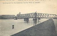 Spoorbrug over het Noordzeekanaal. Открытка