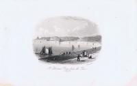 Остров Джерси. Вид с пристани на залив Святой Катерины. Офорт. Англия, Лондон, 1855 год