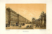 Rue De Rivoli. Литография (конец XIX века), Париж