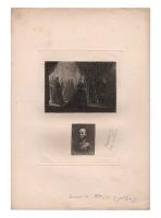 Николай Ге. Два офорта на одном листе. Российская Империя, 1874 год