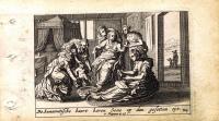 Ветхий Завет. Рождение сына сонамитянки. Резцовая гравюра, офорт. Нидерланды, Амстердам, 1659 год