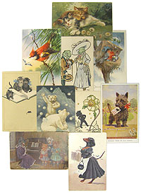 Животные - Комплект № 4. 10 открыток