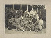 Лазарет на даче в Первую мировую войну. Фотография
