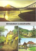 Почтовая открытка "Dresden Loschwitz". Германия, вторая половина ХХ века