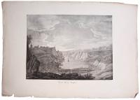 Вид на гавань Бонифачо, Корсика. Литография (середина XIX века), Западная Европа