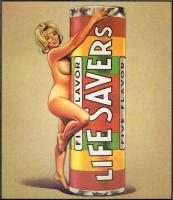 Miss Life Saver, 1965 год. Мел Рамос. Литография. Англия, Dunbur Ltd, 1975 год