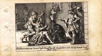 Гравюра Питер Схют Новый Завет. Царь отдаёт должника истязателям. Резцовая офорт. Нидерланды, Амстердам, 1659 год