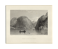 Rogers' Slide, Lake George. Гравюра (вторая четверть XIX века), Западная Европа