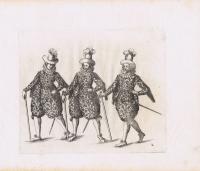 Три рыцаря. Офорт. Германия, Штутгарт, 1611 год