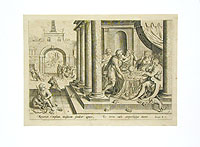 Вторая Египетская казнь - нашествие лягушек. Гравюра (вторая половина XVI века), Нидерланды