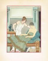 Цветная литография "Усталось". Серия "Медицина Гиппократа". Жозеф Кун-Ренье (1873-1940). Франция, 1933-1934 гг