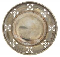 Тарелочка для сухарей или орешков. Металл, глубокое серебрение E.P.N.S. Великобритания, 1920-е гг.