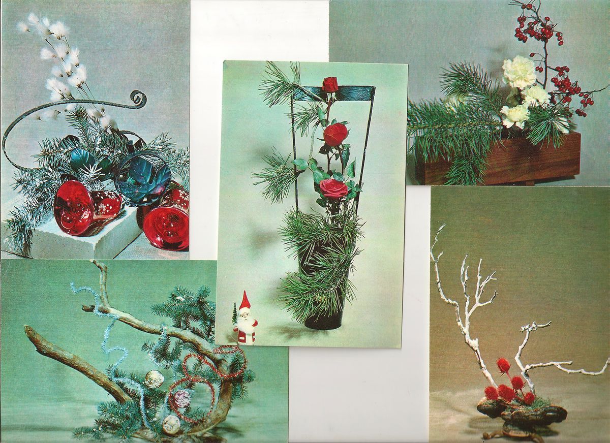 Комплект открыток «Зимние мотивы». (3-4\1)