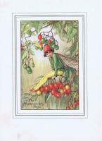 Эльф паслёна. Сесиль Мэри Баркер. Офсетная литография. Англия, Лондон и Глазго, 1927 год