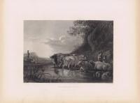 Вахта пастуха. Офорт. Англия, Лондон, 1836 год