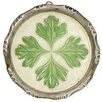 Подставка "Лист". Фарфор, деколь. Западная Европа, начало ХХ века