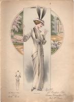 Литография из журнала мод "La Femme "Chic". Франция, 1912 год