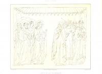 Иисус и фарисеи. Хромолитография. Франция, Париж, 1857-1858 год