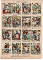 Мальчик-с-пальчик. Литография. Литография. США, конец XIX века