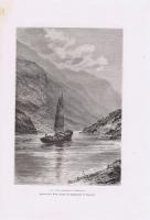 Китай. Величайшая река Китая Янг-тсе-кианг (Ян-цзы-цзян). Ксилография. Франция, Париж, 1881 год