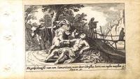 Новый Завет. Притча о добром самаритянине. Резцовая гравюра, офорт. Нидерланды, Амстердам, 1659 год