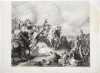 "Bataille de Rivoli", Феликс Филиппоте. Офорт. Франция, середина XIX века