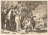 Взятие под стражу - Гравюра (XVII век, Западная Европа)