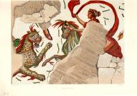 Древние римские мозаики. Вилла Филиппа. Резцовая гравюра, ручная раскраска. Западная Европа, около 1870 гг.