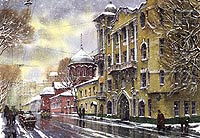 Виды старой Москвы. Новокузнецкая улица. Постер