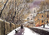 Виды старой Москвы. Крутитское подворье. Постер
