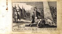 Ветхий Завет. Гедеон расстилает шерсть. Резцовая гравюра, офорт. Нидерланды, Амстердам, 1659 год
