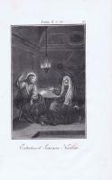 Гравюра "Новый Завет. Иисус говорит с Никодимом". Франция, 1825 год