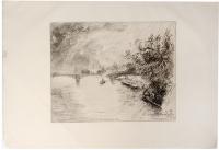 "Вид моста Святого Петра". Гравюра. Франция, 1877 г.