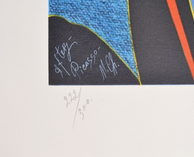 Михаил Шемякин "Трансформация с Пикассо" (Transformation de Picasso). Литография. Лист №3. Франция, Carpentier, 1991 год