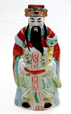 Статуэтка "Мандарин". Фарфор, ручная роспись. Китай (?), первая половина ХХ века