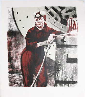 Маляр - Цветная автолитография (1969 год), СССР