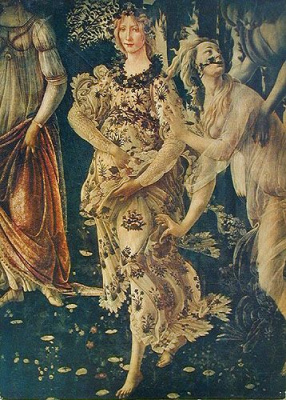 Репродукция картины Боттичелли "La Primavera" (середина XX века). Италия(?)