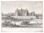 Замок Шамбор. Офорт. Западная Европа, 1678 год