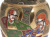 Satsuma эпохи Мейдзи! Вазы парные интерьерные. Фарфор, ручная роспись в стиле "мориаж", рельеф, золочение. Высота 25 см. Satsuma, Япония, начало ХХ века