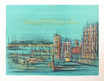 Венеция. Цветная литография. Жан Карзу. Франция, 1964 год
