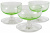 Урановое стекло! Набор вазочек для сервировки десертов эпохи и стиля Арт Деко, 3 шт. Великобритания, 1920-е гг