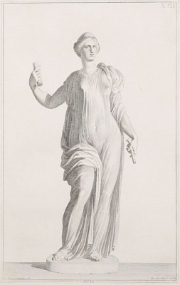 Римские божества. Резцовая гравюра. Западная Европа, около 1750 г.